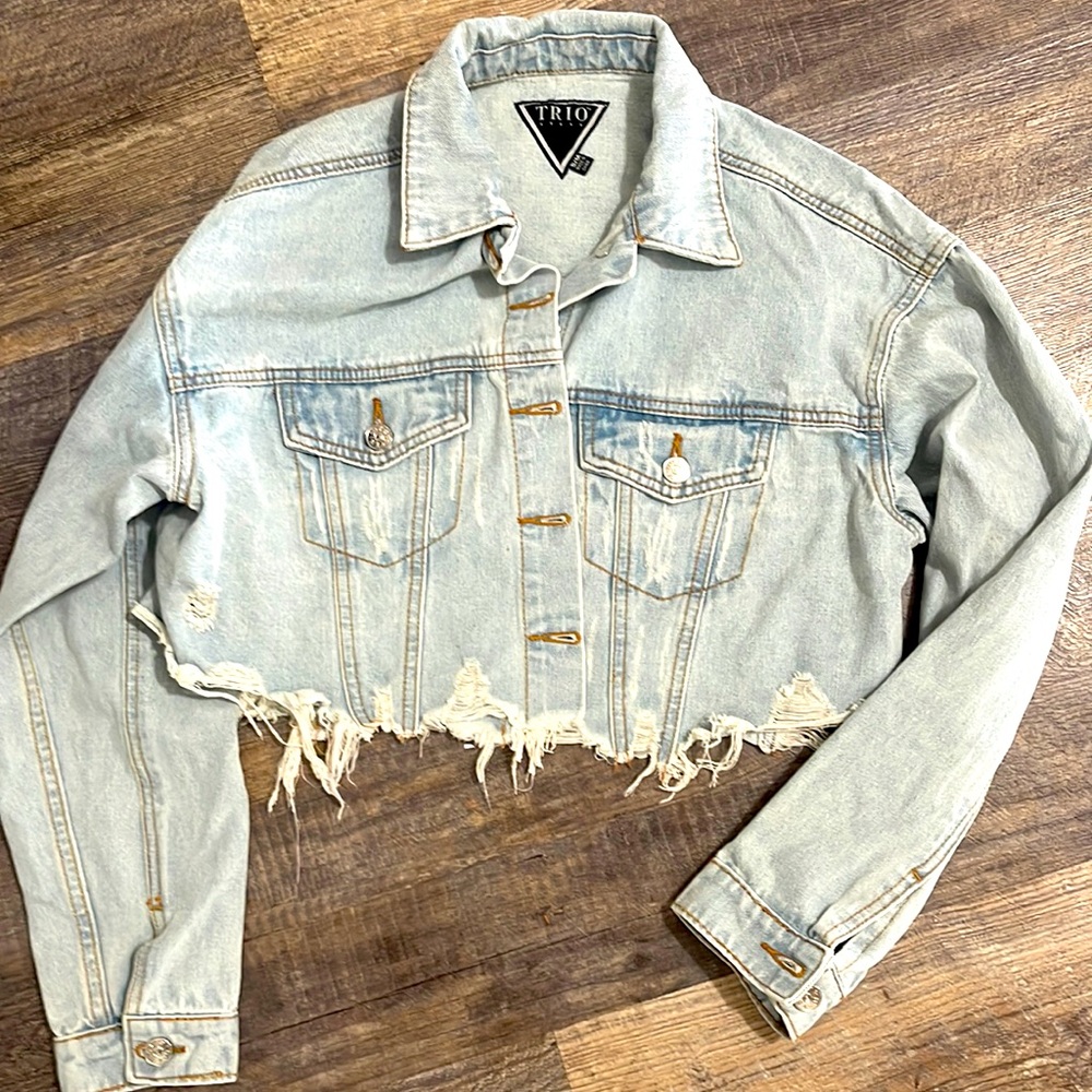 Oversized Crop Jean Jacket.
